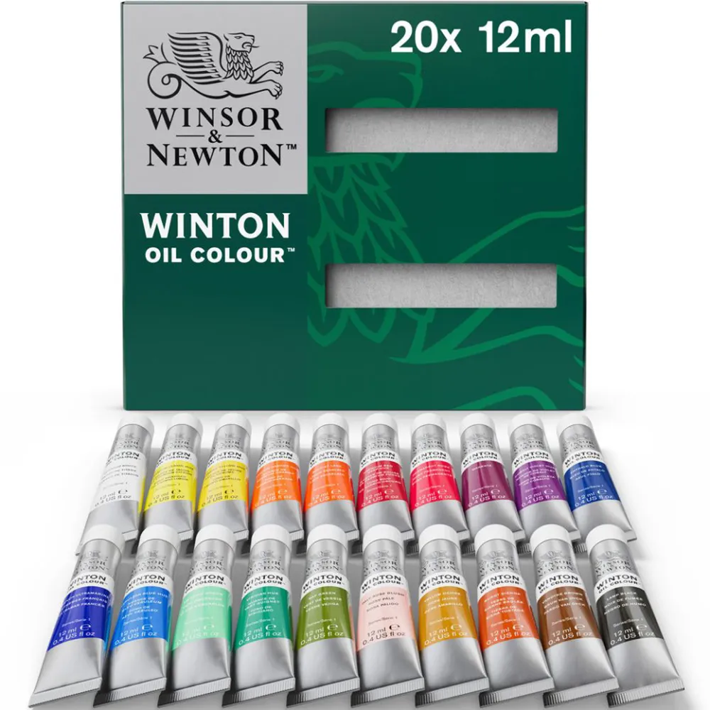 Zestaw farb olejnych Winton Winsor & Newton - 20 kolorów x 12 ml 884955088845